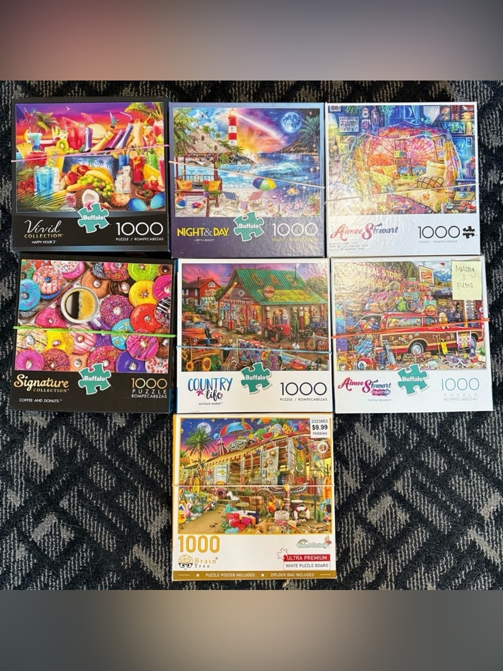 Puzzles - White Mountain, Ravensburger, Buffalo, Aimee Stewart
